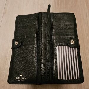 Kate Spade Black Leather Wallet